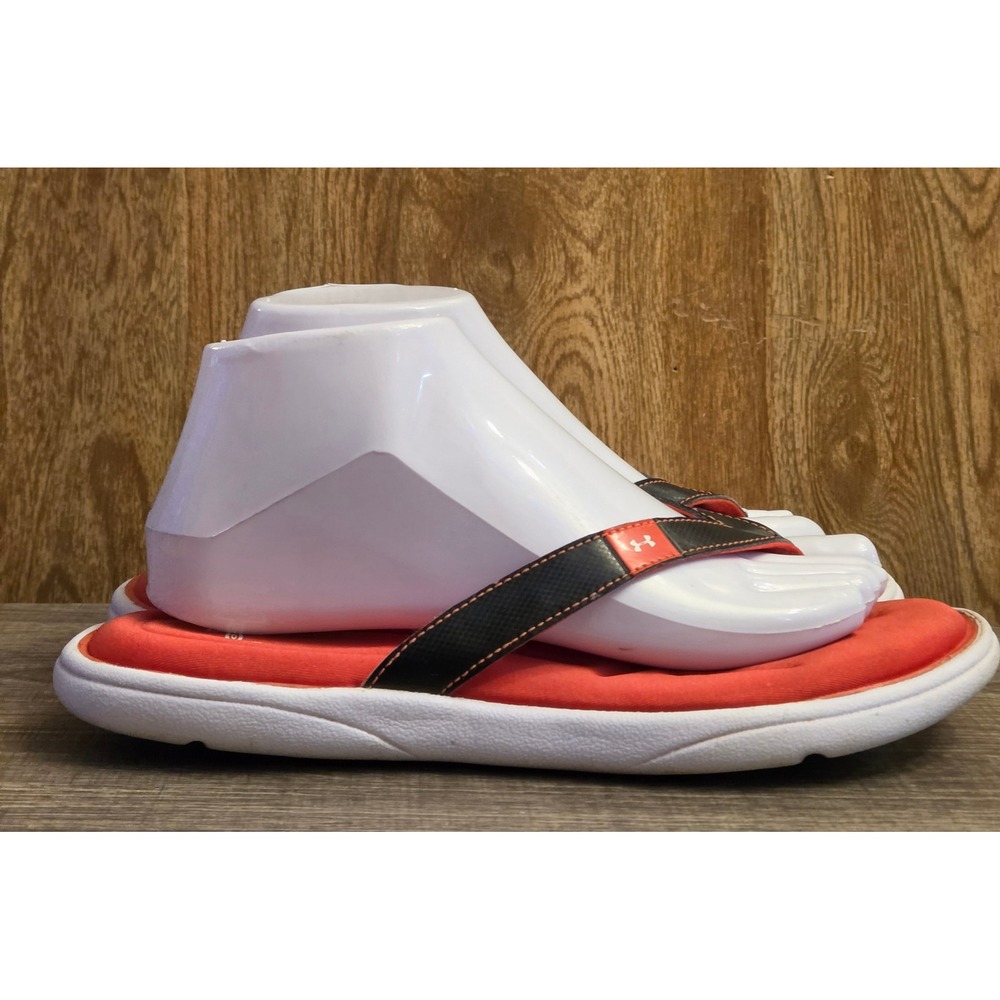 Under Armour Marbella VI Flip-Flop Sandals Women's Size 8 Red Black